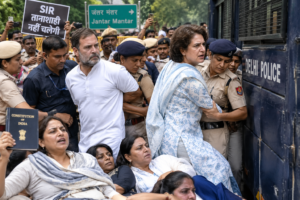 Women MPs Protest On Road As Delhi Police Detain Rahul, Priyanka Gandhi